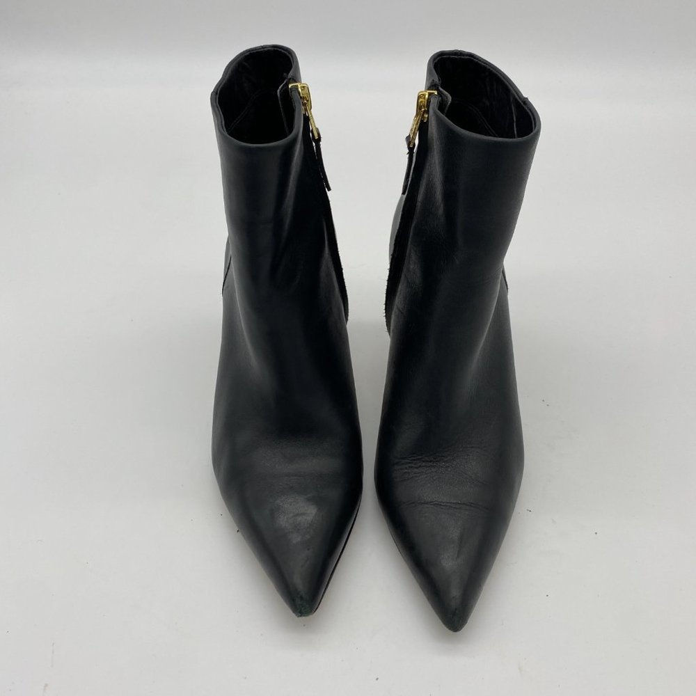 Sam Edelman Karen Black Leather Pointed Boots 7 - Picture 8 of 8